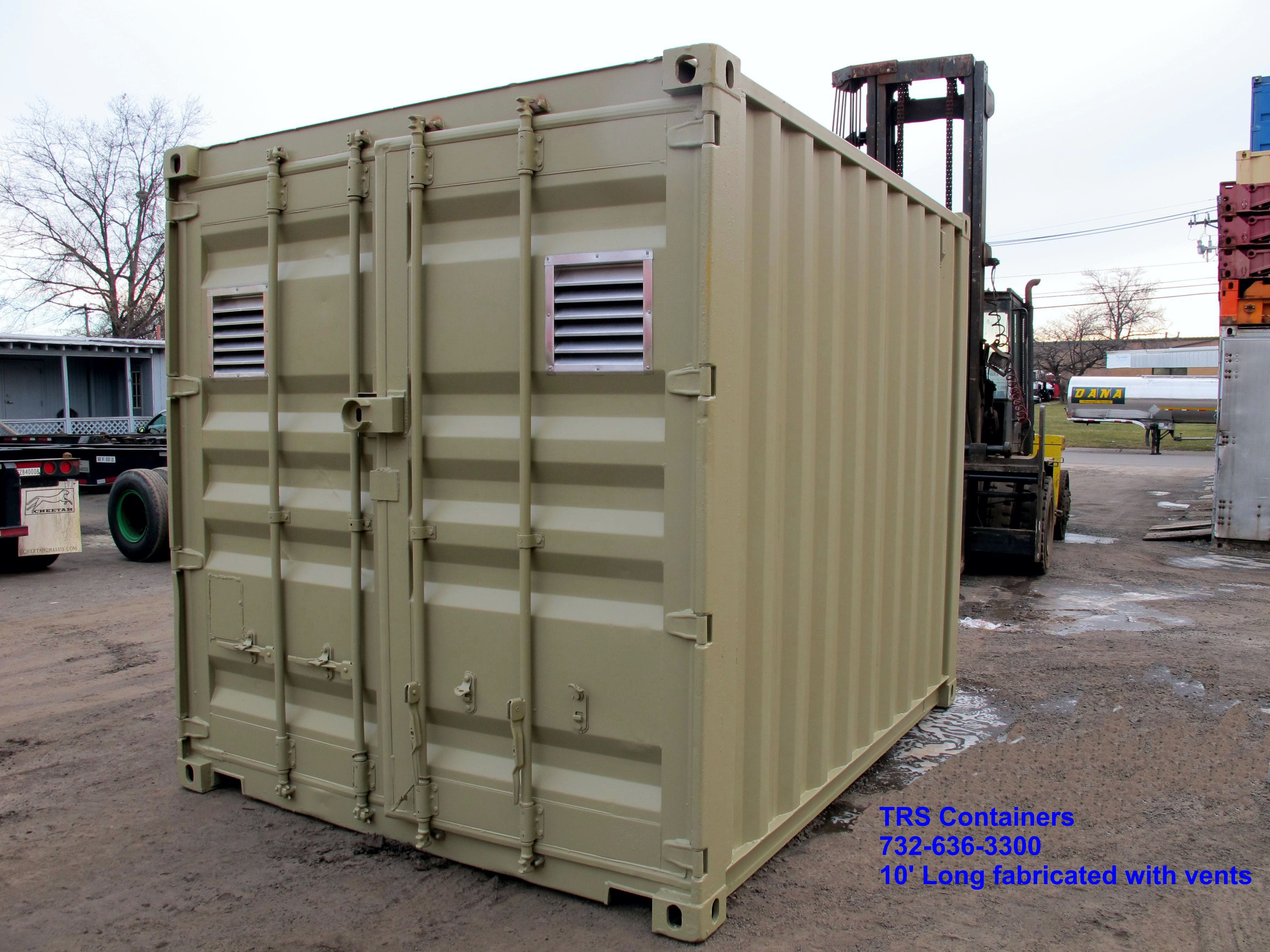 Need small secure storage on a job, TRS sells and rents 10ft long containers