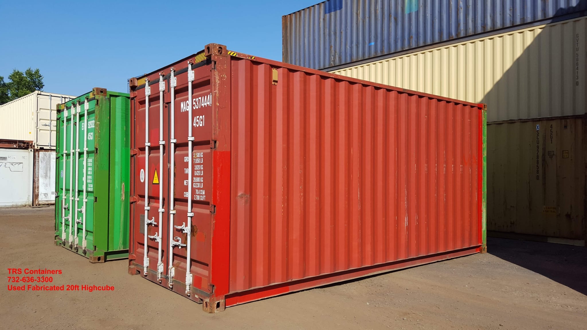 TRS fabricated used 20ft long highcubes