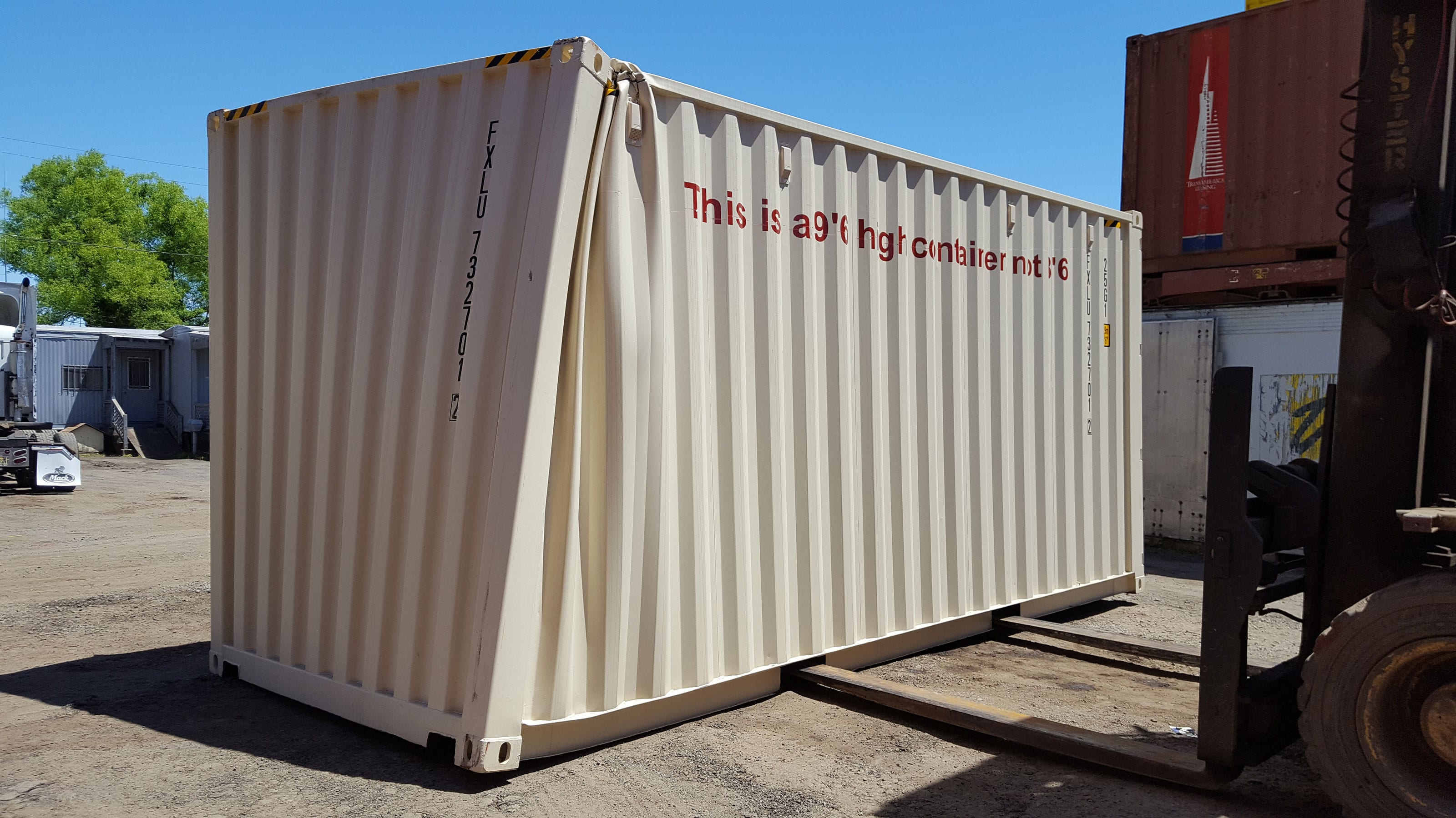 20ft Highcubes should not be loaded on a chassis or flatbed per TRS