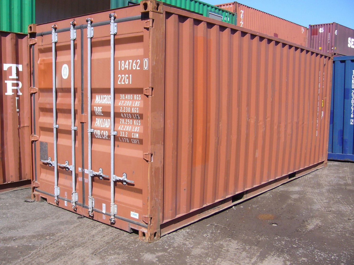 TRS Containers Grade A cargo container for export or ground storage