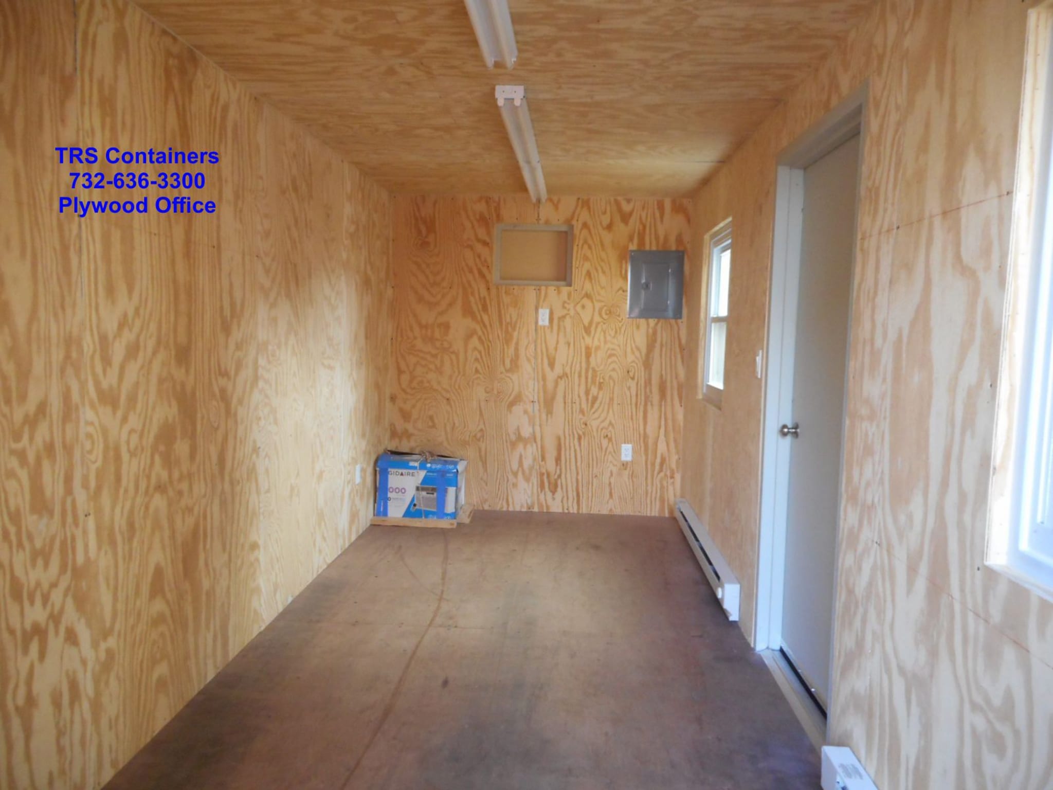 TRS fabricated container office space to perform as HQ on a jobsite, lunchroom, changing room etc