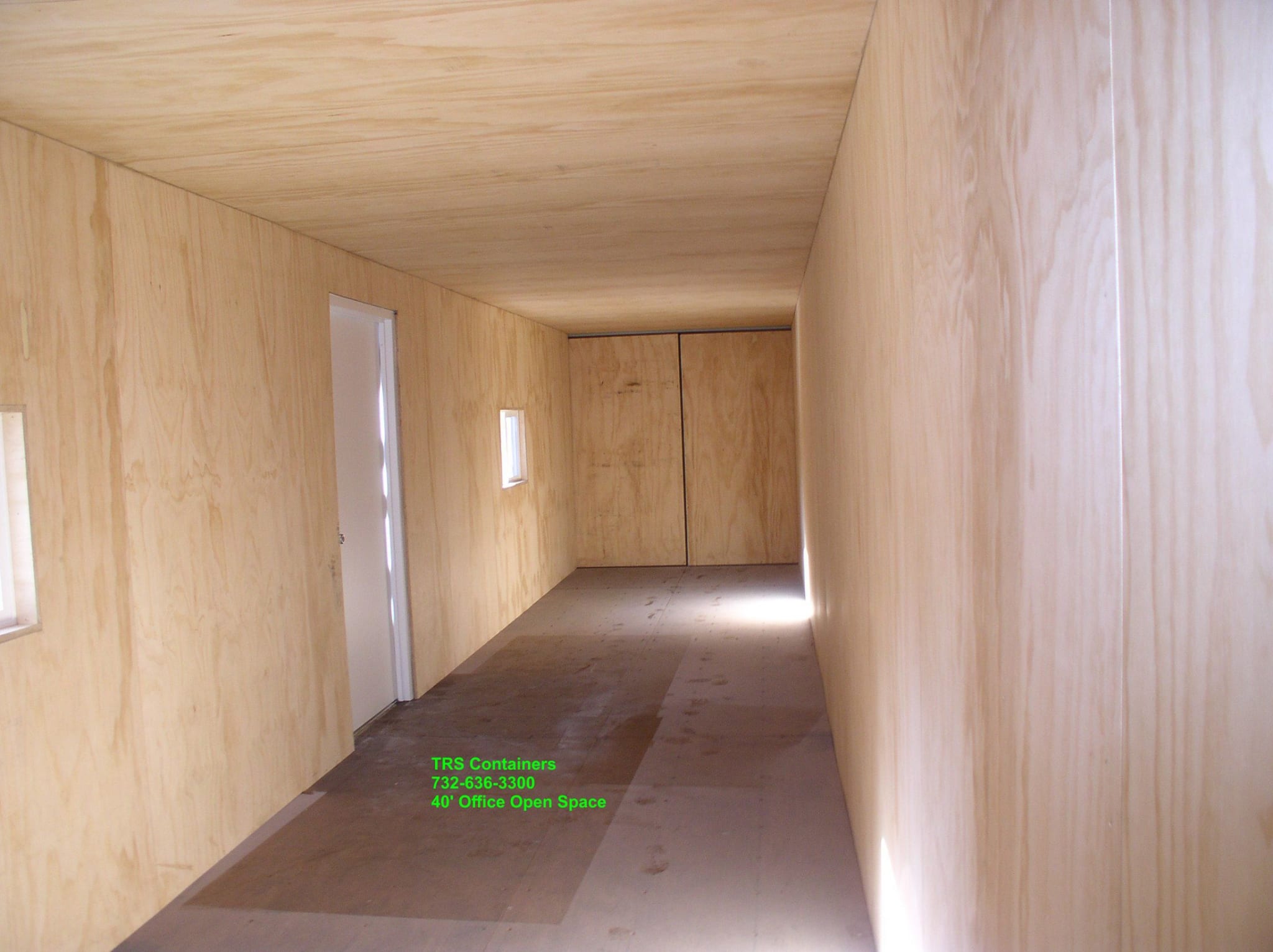 TRS converts steel cargo containers into functional portable office space