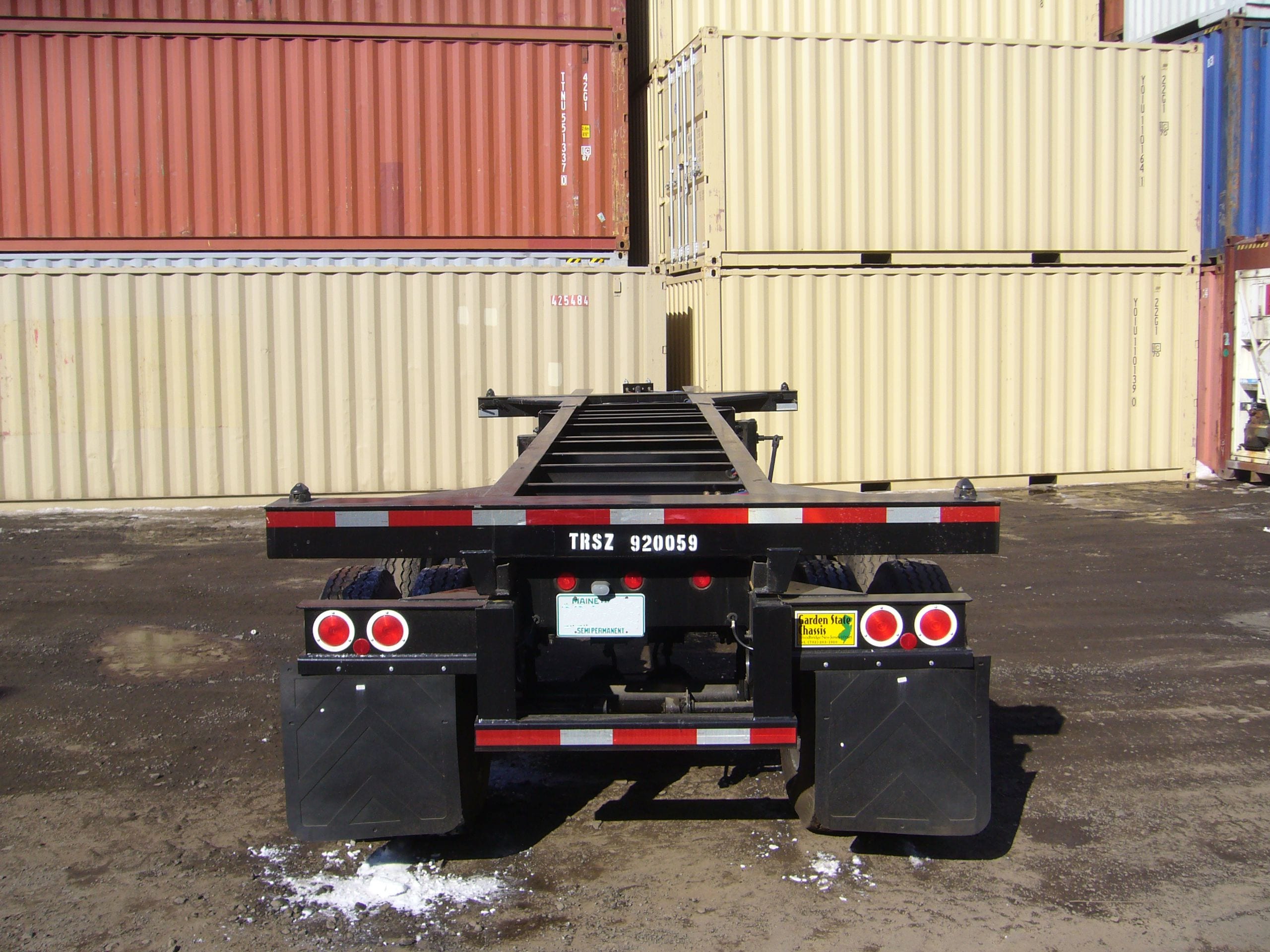 TRS Containers sells rents repairs ISO intermodal container chassis