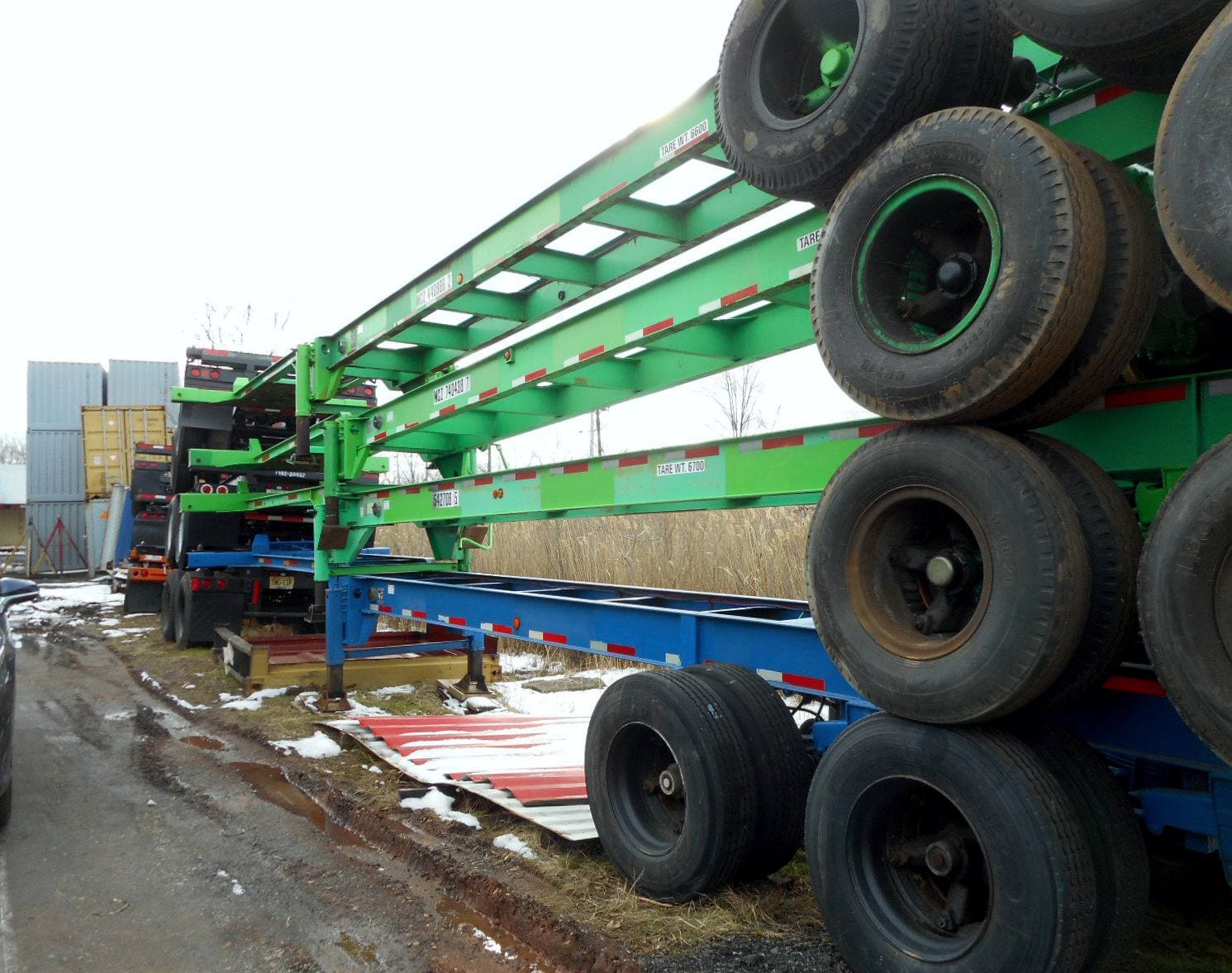 TRS sells rents new and used ISO intermodal chassis wheels